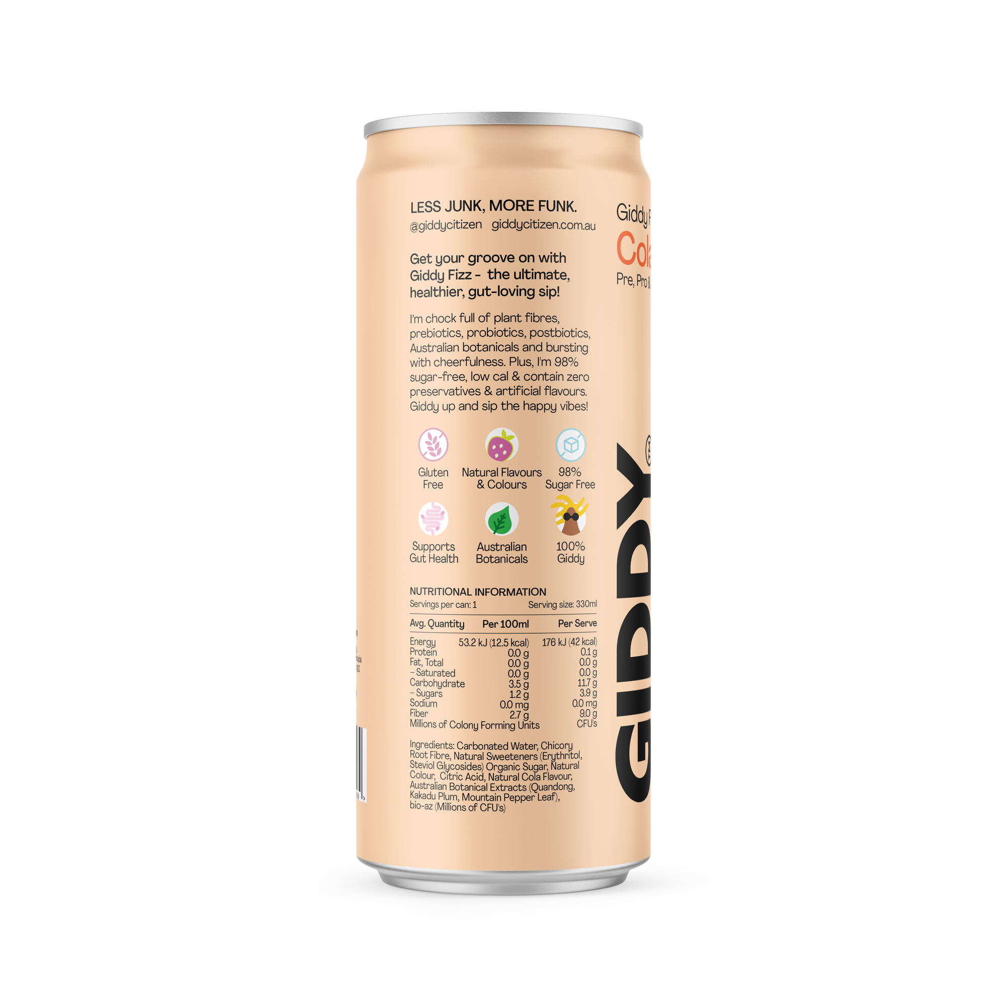 Cola Giddy Fizz Soda