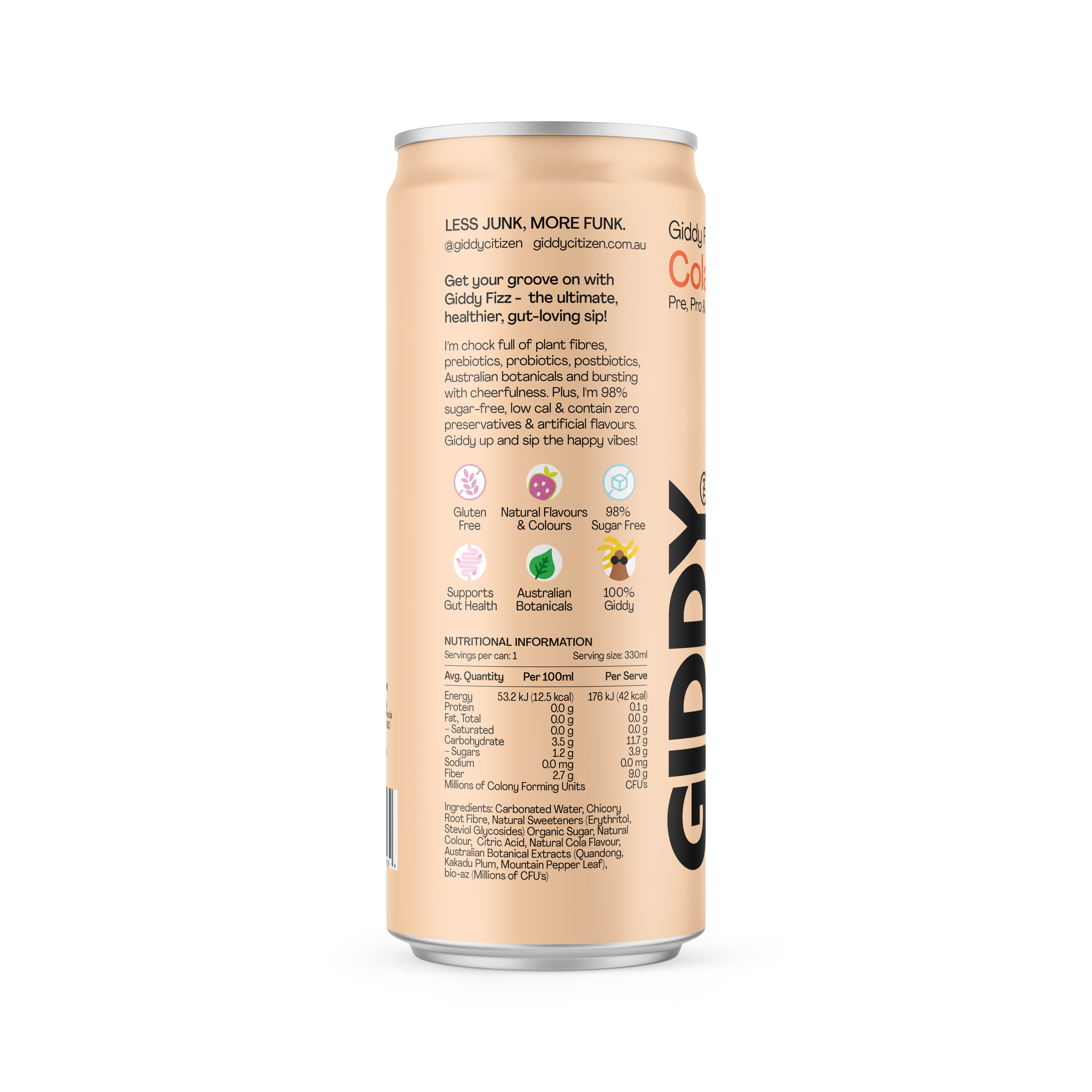 Cola Giddy Fizz Soda