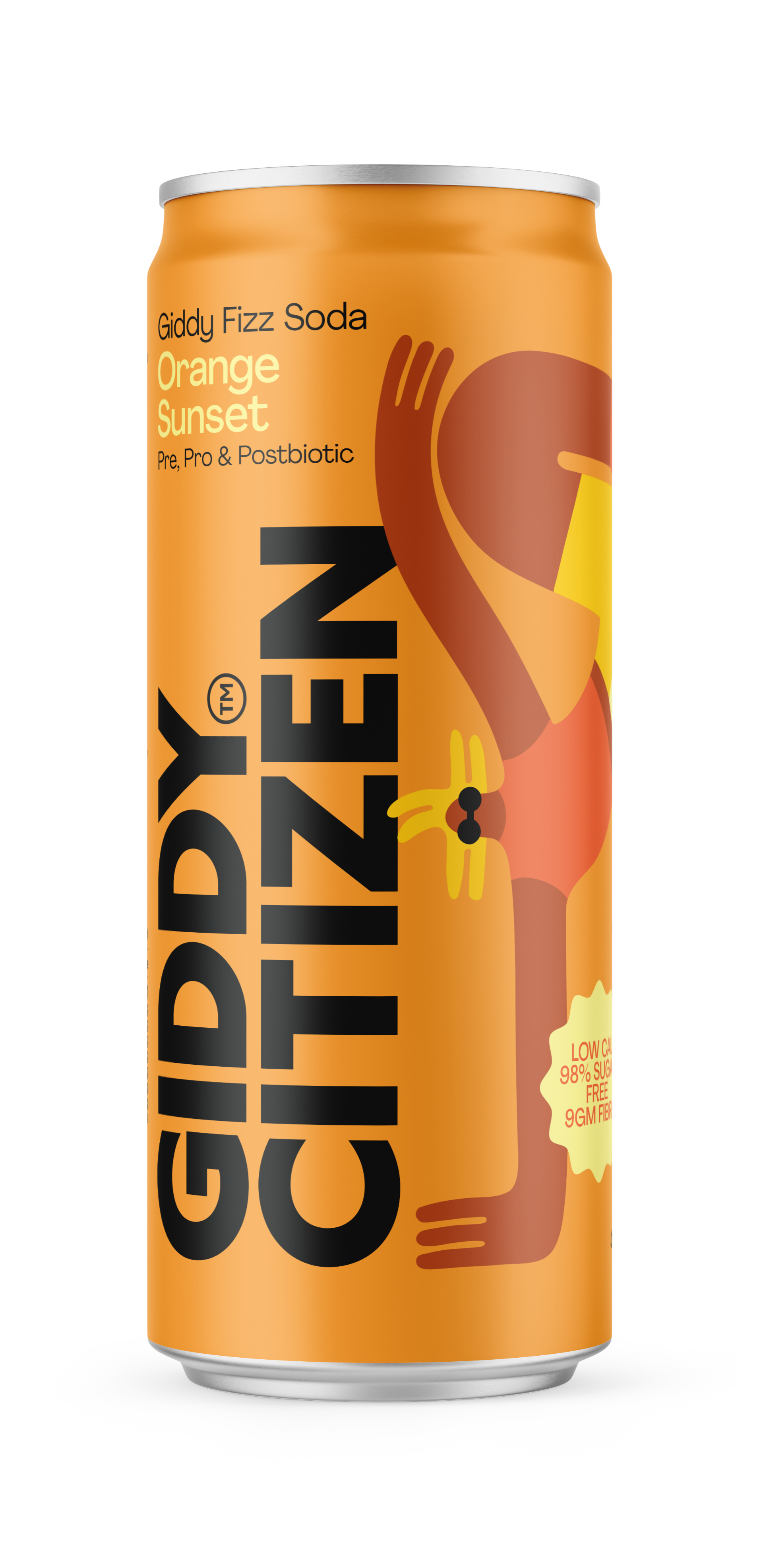 Orange Sunset Giddy Fizz Soda