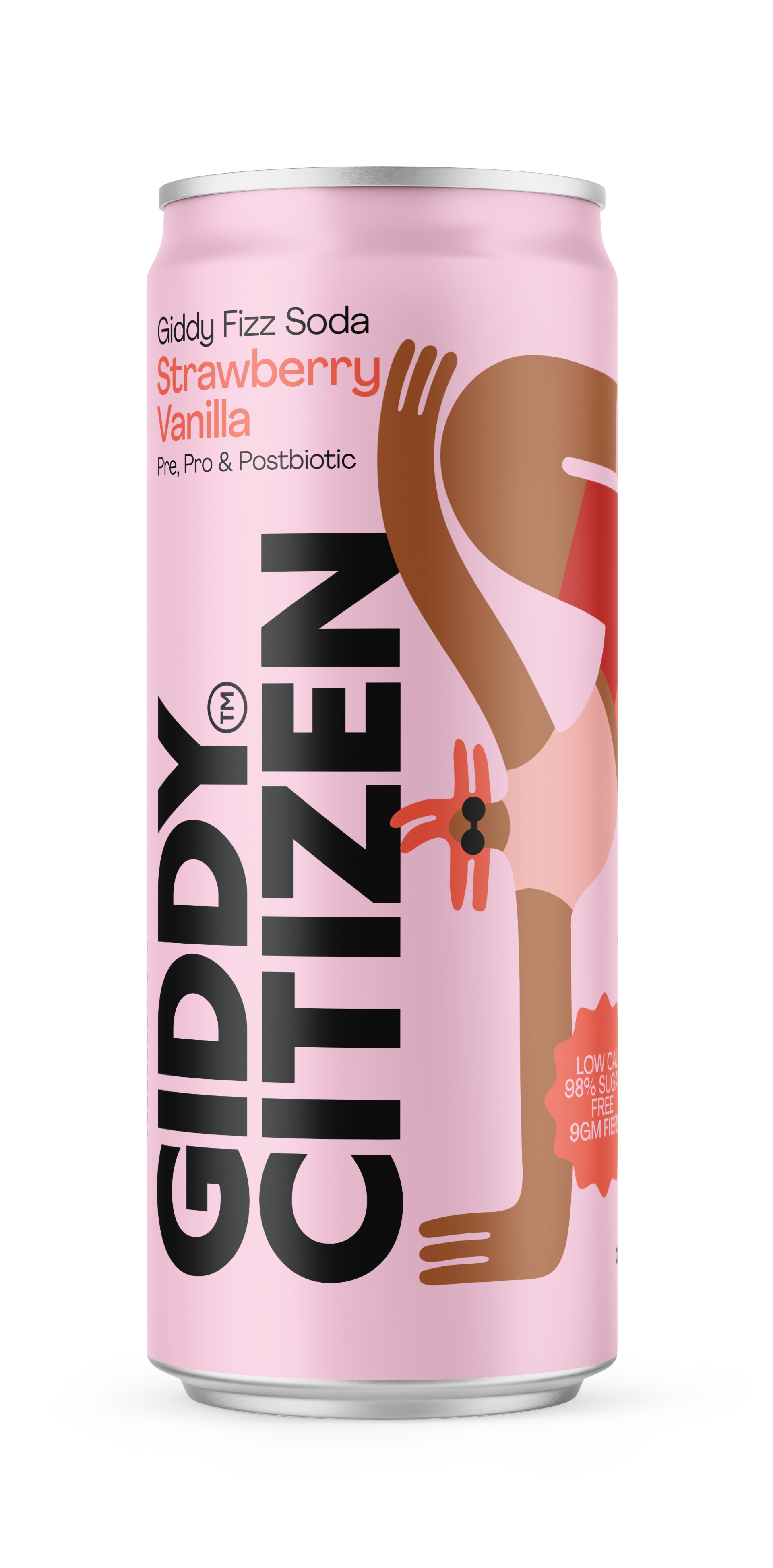 Strawberry Vanilla Giddy Fizz Soda