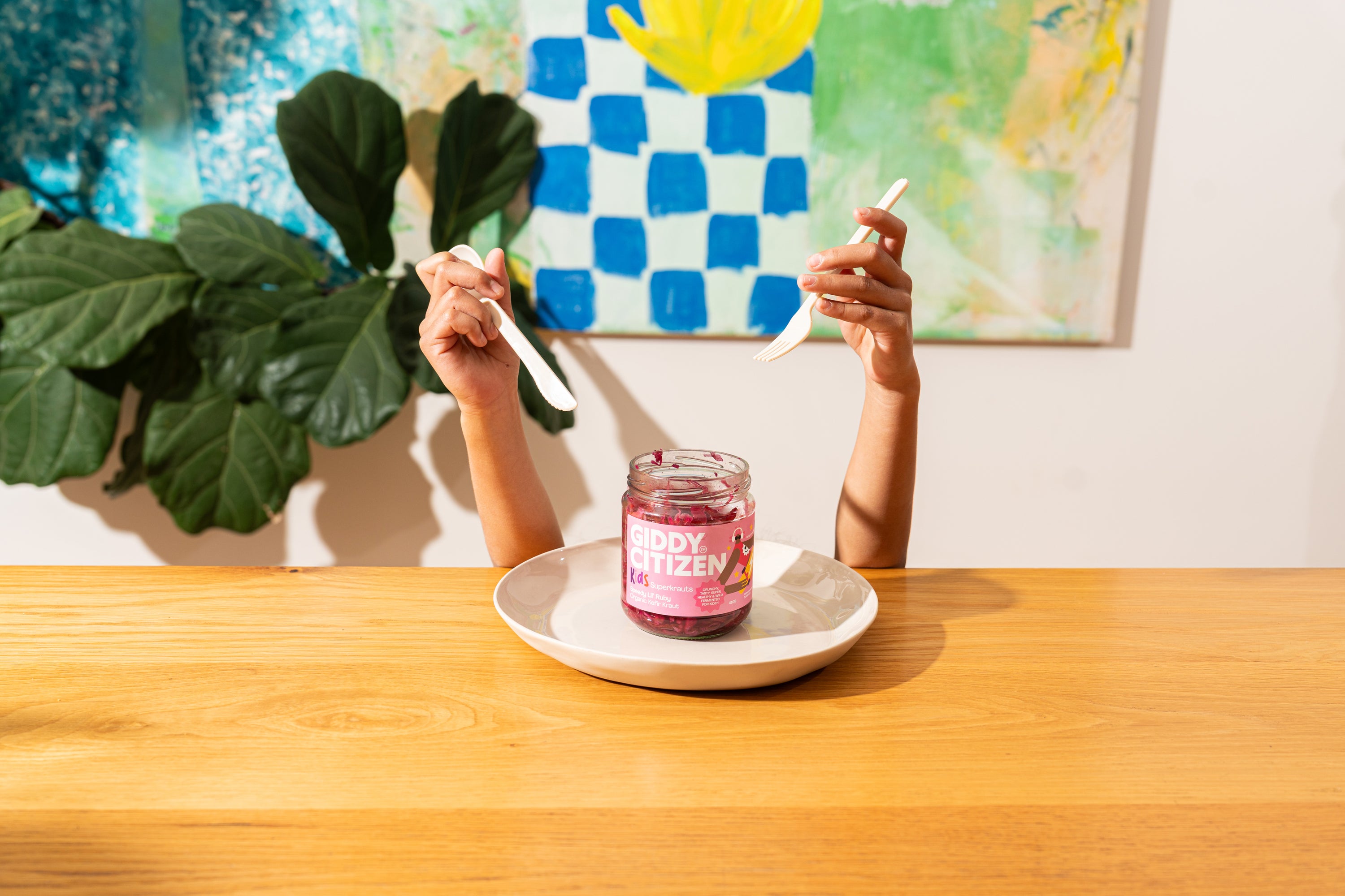 Organic Kefir Kraut - Speedy Lil Ruby Kids Superkrauts