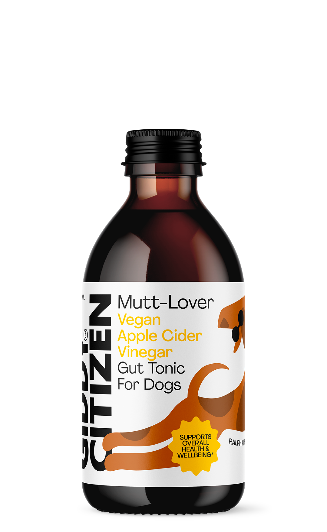 Certified Organic Apple Cider Vinegar Dog Gut Tonic (Vegan)
