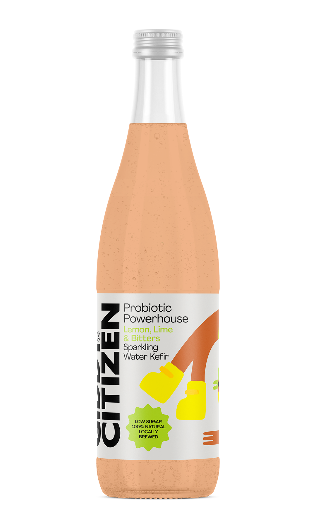 Probiotic Fruit Sodas - Lemon, Lime & Bitters (750ml - 6 pack)