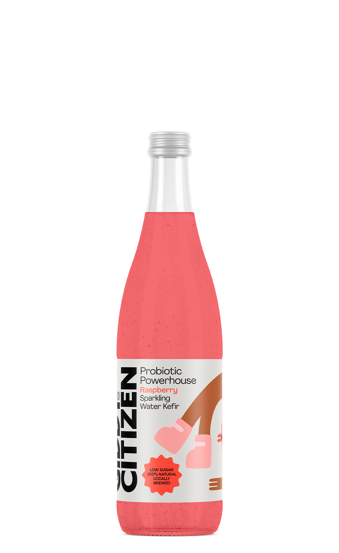 Probiotic Fruit Sodas - Raspberry (330ml - 12 Pack)