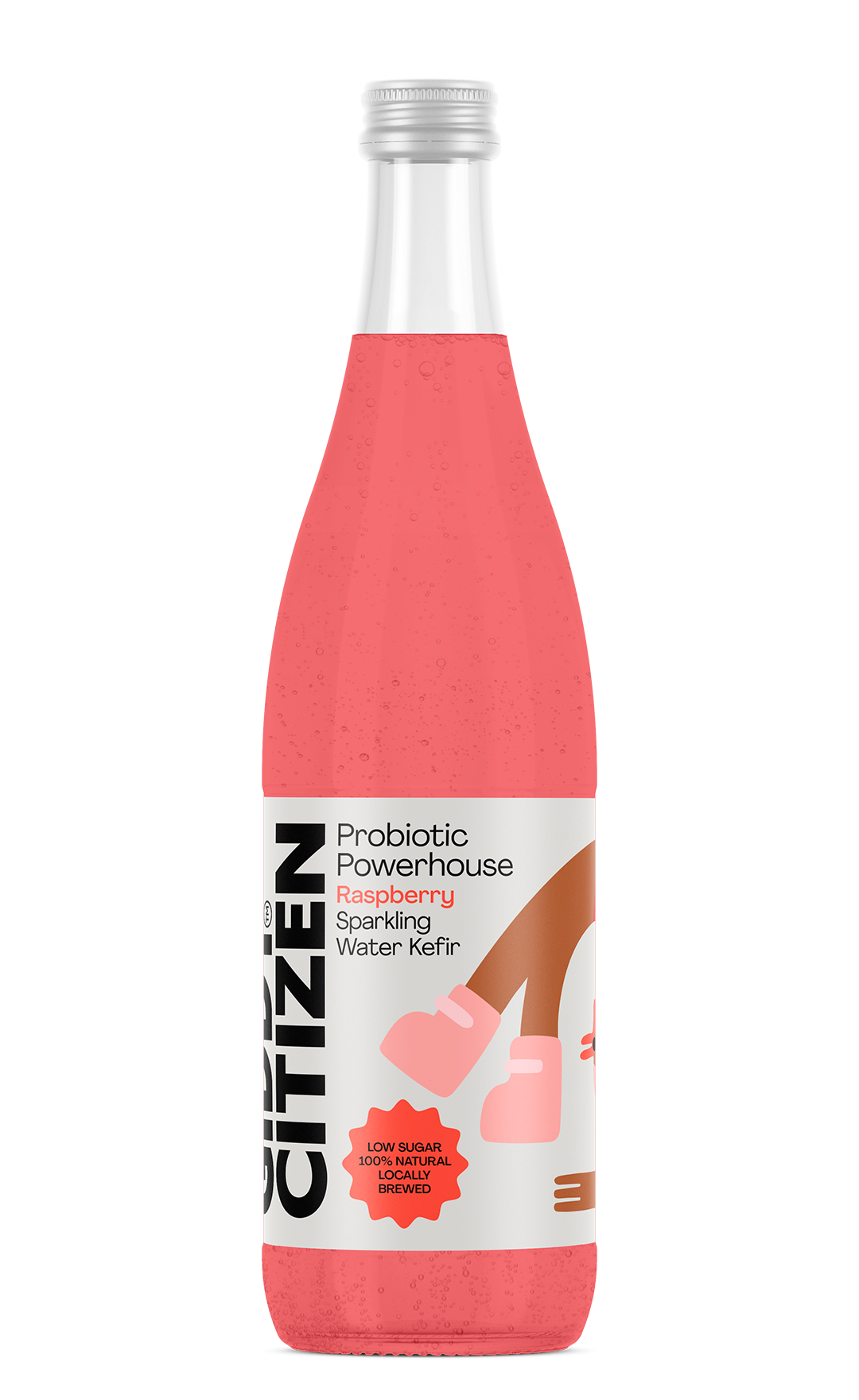 Probiotic Fruit Sodas - Raspberry (750ml - 6 Pack)