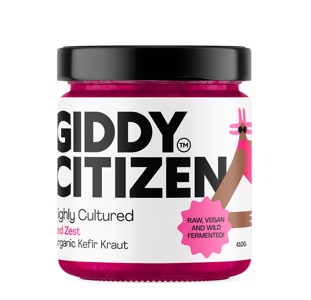 Organic Kefir Kraut - Red Zest.